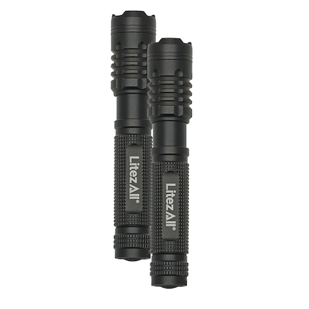 120 Lumen Compact Tactical Flashlight 2 Pack